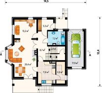 Стильный особняк в несколько уровней с интересным дизайном