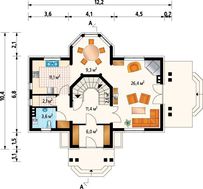 Высокохудожественный особняк стильного дизайна