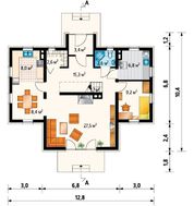 Обаятельный особняк с тремя деревянными балконами