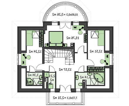 Величественный дом на семь спален