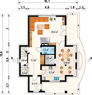 Очаровательный загородный дом с просторной уютной верандой