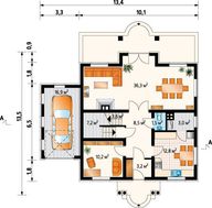 Шикарный двухэтажный особняк в классическом стиле
