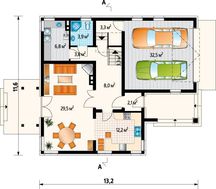 Выразительный коттедж с просторным гаражом