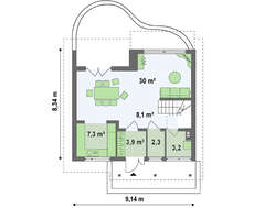Проект небольшого и уютного практичного дома