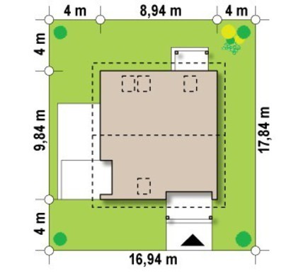 Загородный дом с тремя спальнями на мансардном этаже