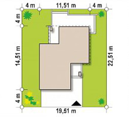 Проект современного компактного двухэтажного коттеджа площадью 150 m²