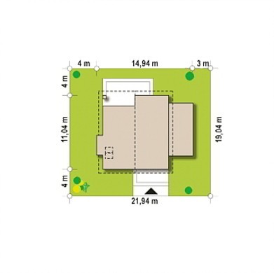 Планировка двухэтажного дома на 184 кв. м с четырьмя спальнями