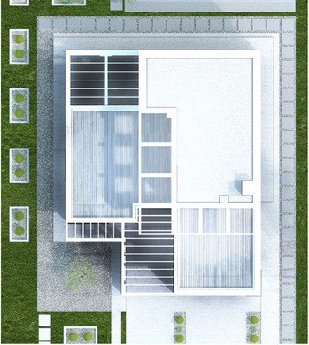 Жилой дом на два этажа в минималистическом стиле