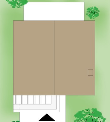 Проект двухэтажного коттеджа с тремя спальнями