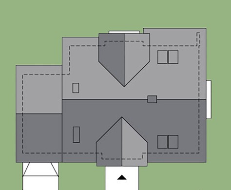Великолепный двухэтажный дом жилой площадью 100 квадратов