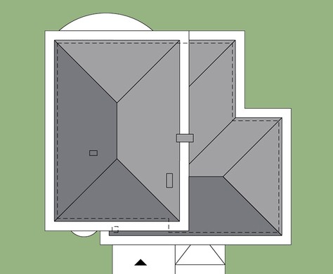 План симпатичного дома с уникальным экстерьером
