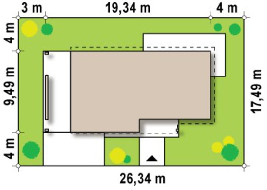 Двухэтажный загородный дом с большой террасой